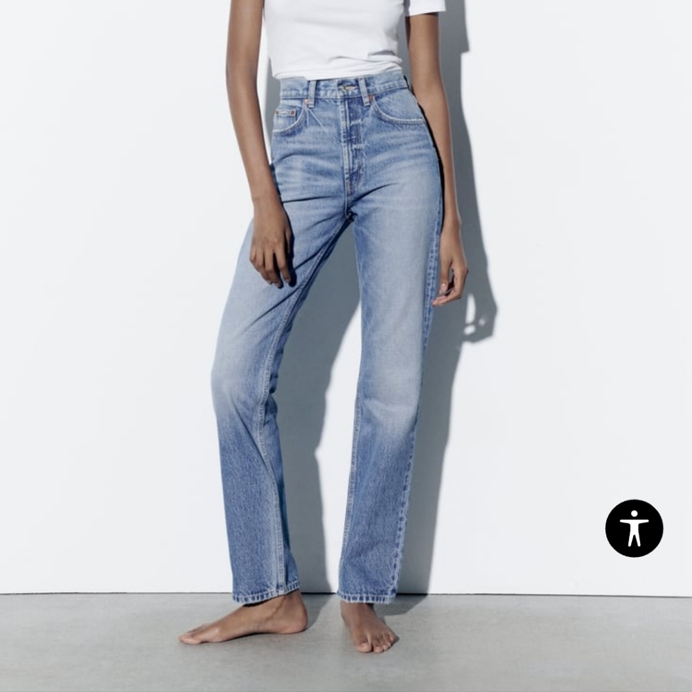 HIGH RISE TRF STRAIGHT LEG JEANS